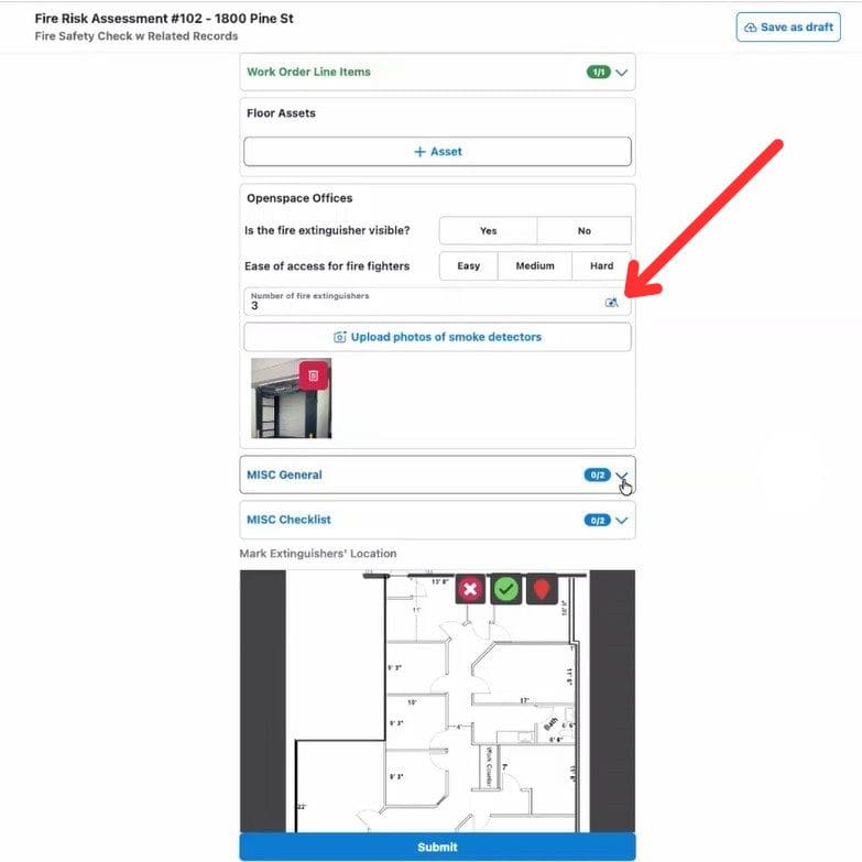 Example of form builded with Forms by SharinPix with Magic Fill button