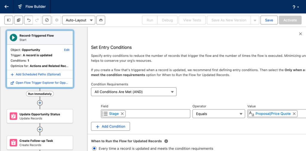 Opportunity Stage Trigger Flow