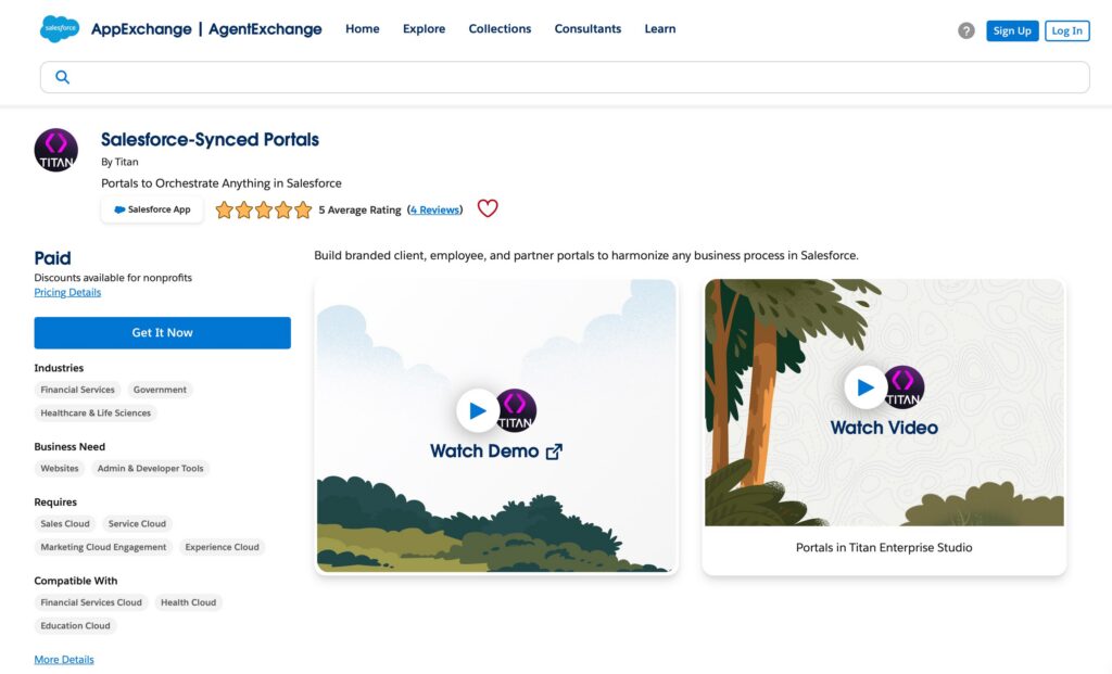 Salesforce-Synced Portals by Titan on AppExchange
