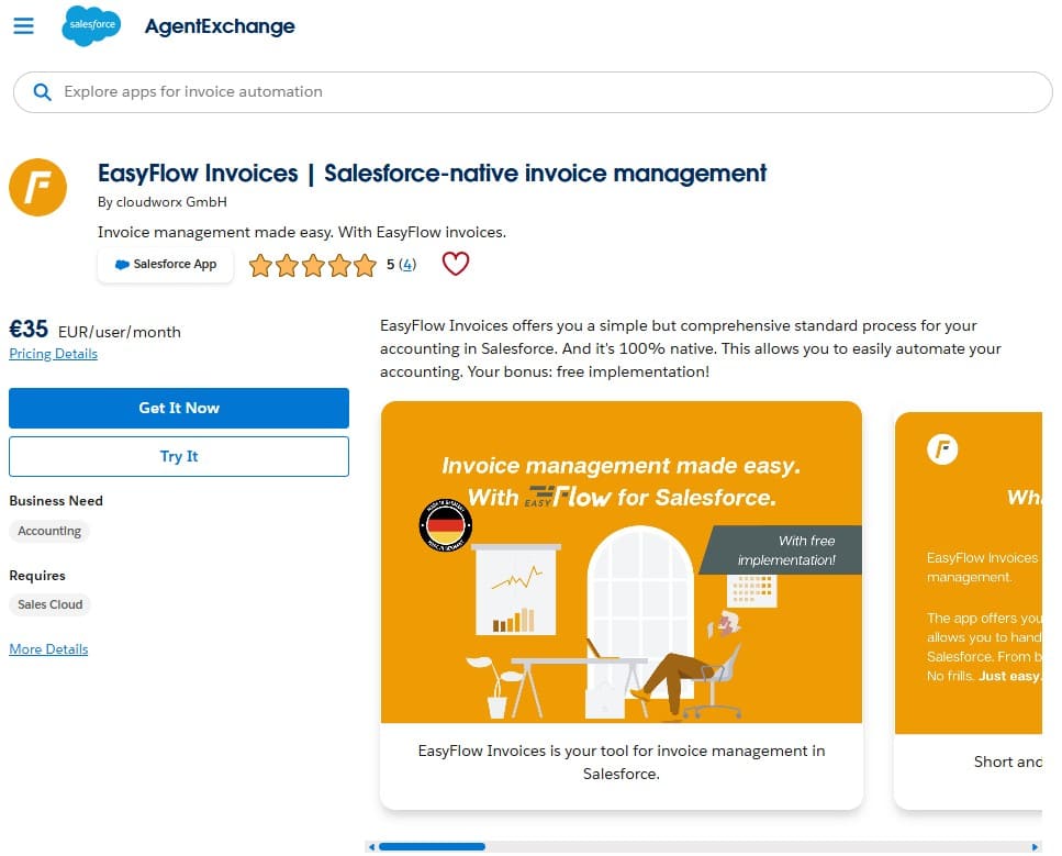 EasyFlow Invoices on AppExchange
