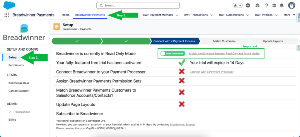 Connect the App to Your Payment Processor