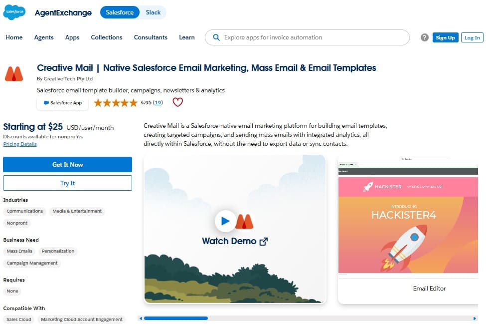 Creative Mail on AppExchange