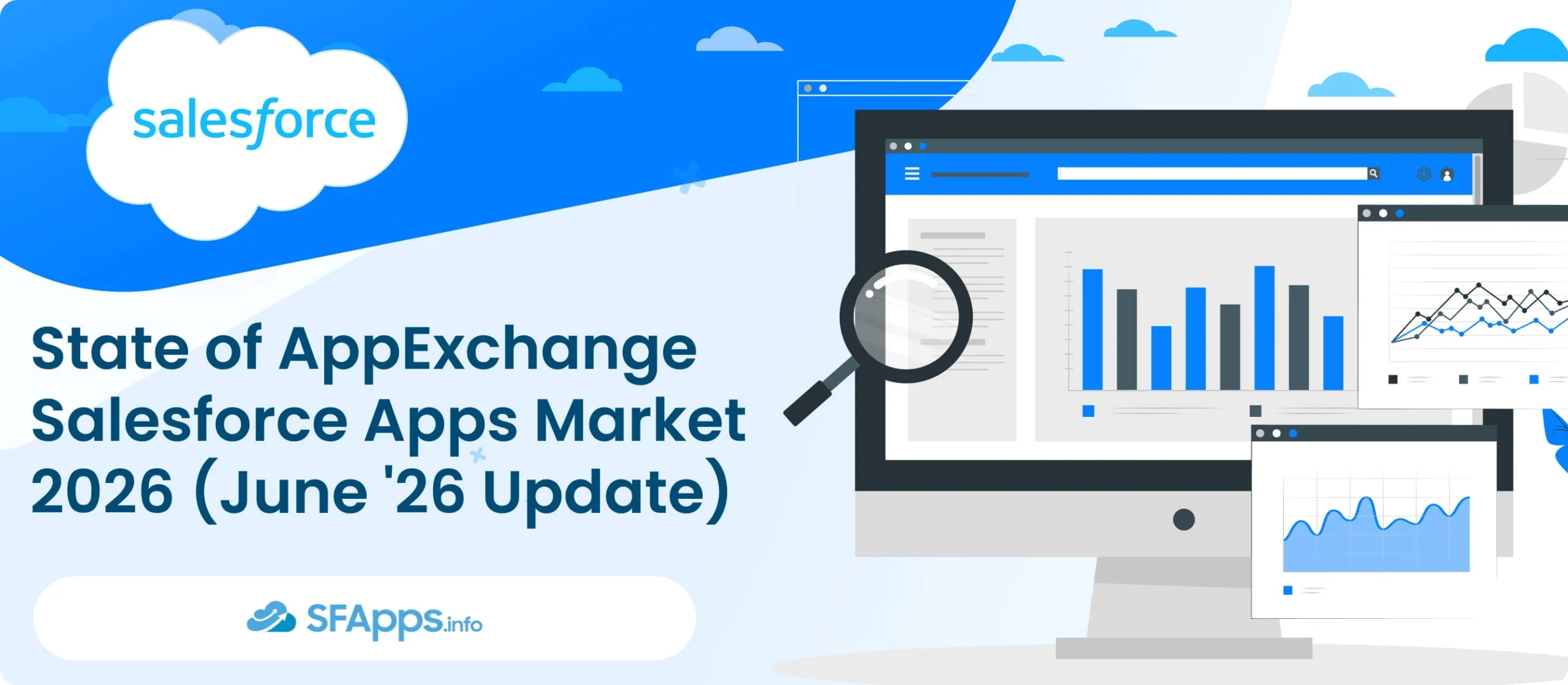 Banner for Salesforce State of AppExchange—AppExchange market update 2026 with charts and screens