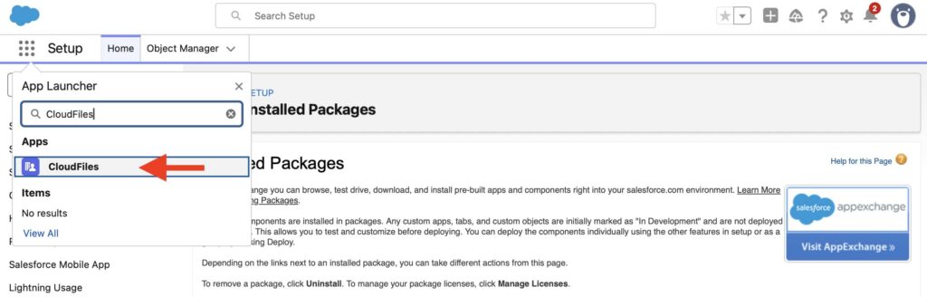 CloudFiles in Salesforce
