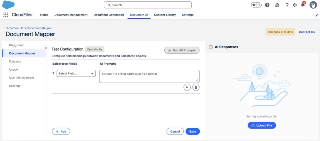 Configure field mappings