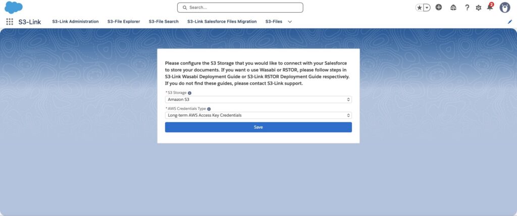 Configure the S3 Storage