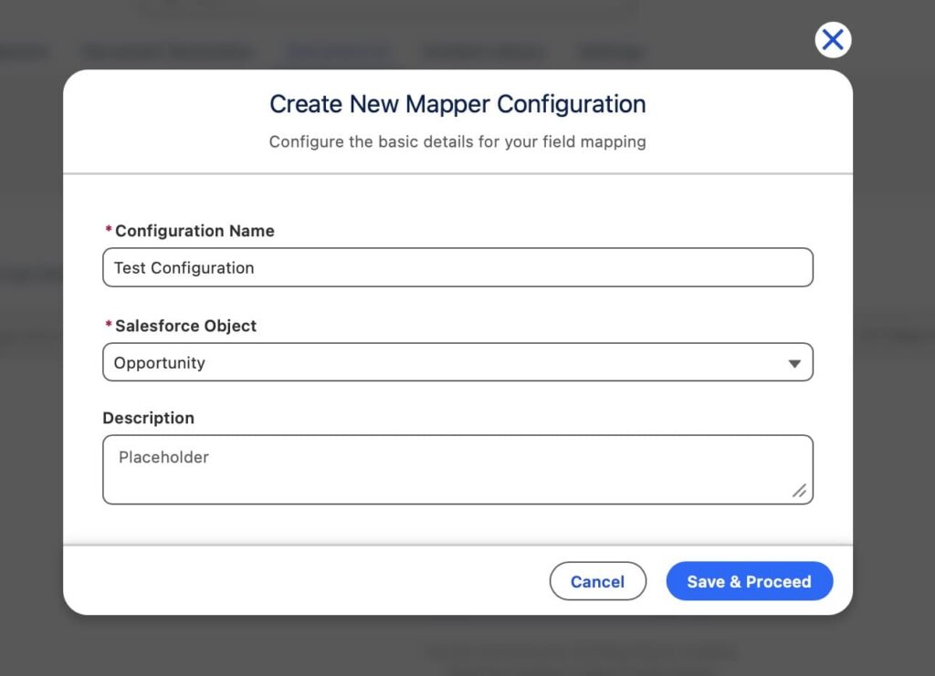 New Mapper Configuration
